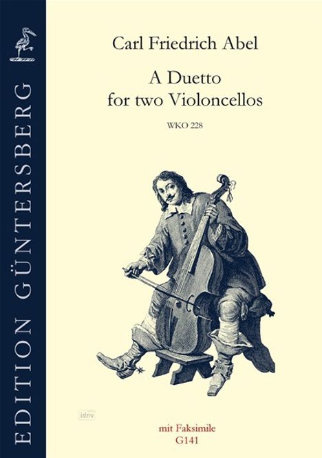 Carl Friedrich Abel: Duett für zwei Violoncelli WKO 228, Noten
