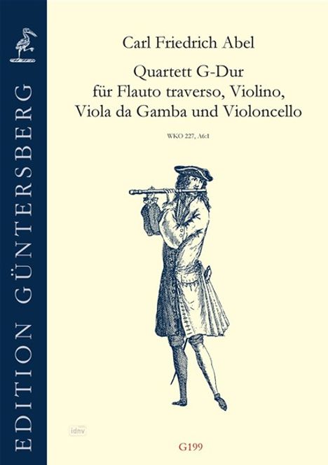 Carl Friedrich Abel: Quartett G-Dur WKO 227, Noten
