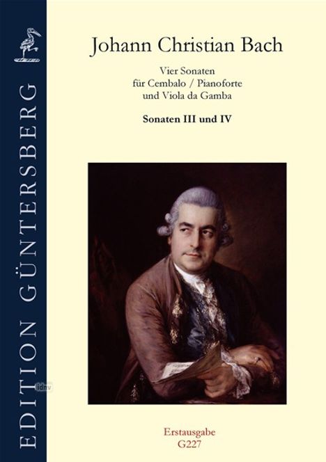 Johann Christian Bach: Sonaten III und IV für Pianoforte/Cembalo und Viola da Gamba Warb B 6b und 15b, Noten