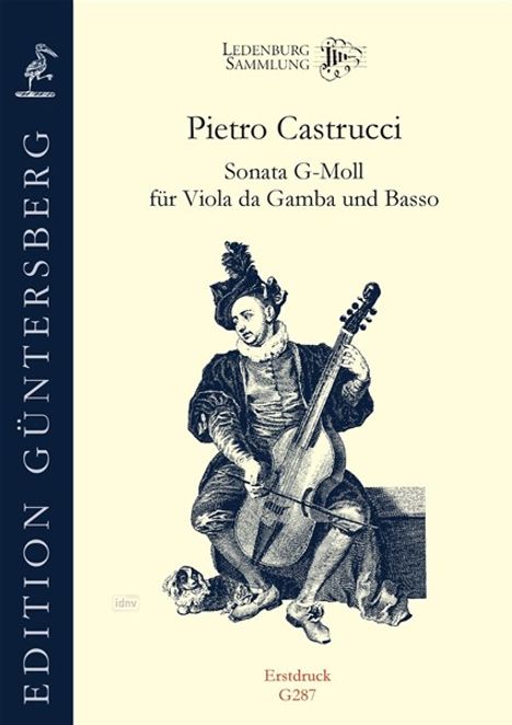 Pietro Castrucci: Sonata G-Moll für Viola da Gamba und Basso, Noten