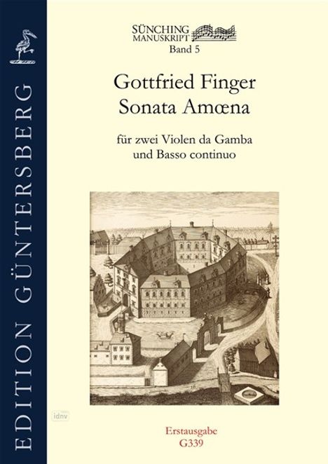 Gottfried Finger: Sonata Amoena für 2 Violen da Gamba und Basso continuo Sünching Nr. 1, Noten