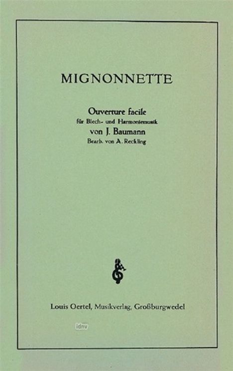 Jörg Baumann: Mignonette, Noten