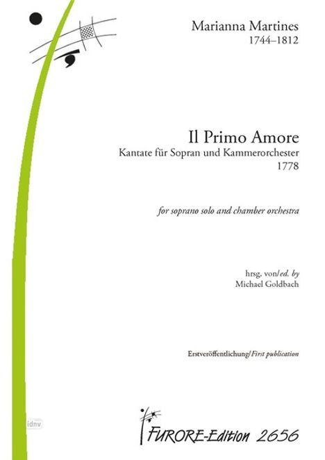 Marianna Martines: Il primo Amore Kantate für Sopran solo und Kammerorchester (1778), Noten