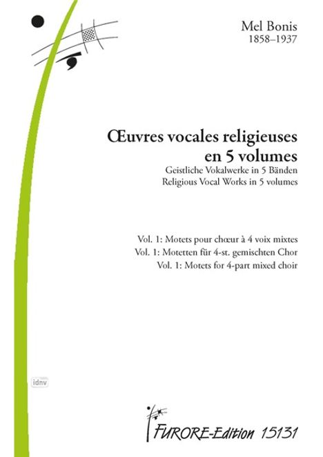 Mel Bonis: OEuvres vocales religieuses en 5 volumes für 4-st. gemischten Chor, Noten