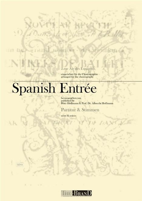 Jean-Baptiste Lully: Spanish Entrée op. Le Bourgeois Gentilhomme LWV 43 "Partitur und Stimmen" (14. Okt. 1670, Chambord), Noten