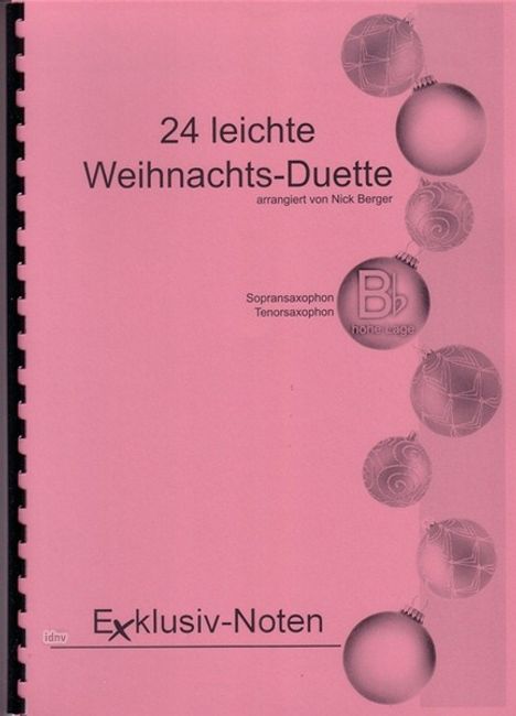 Traditionell: 24 leichte Weihnachtsduette, Noten