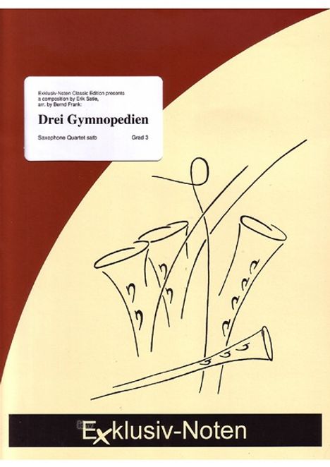 Erik Satie: 3 Gymnopedien Saxophonquartett, Noten