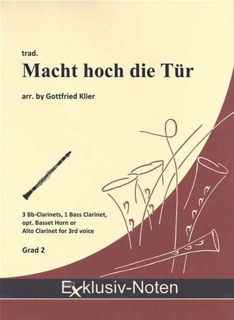 Traditionell: Macht hoch die Tür, Noten