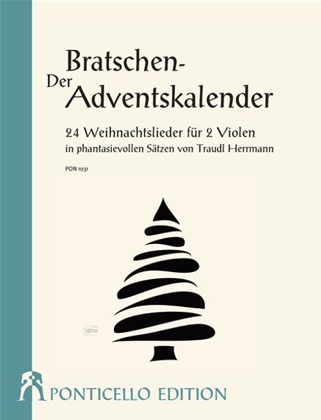 Der Bratschen-Adventskalender für 2 Bratschen, Noten