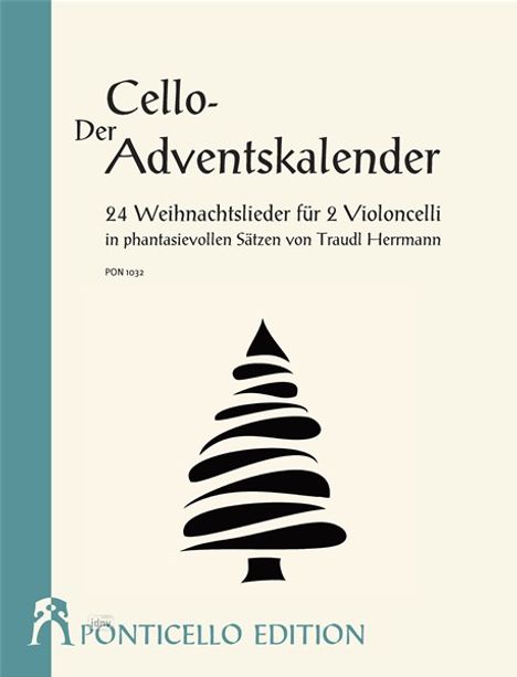 Der Cello-Adventskalender für 2 Violoncelli, Noten