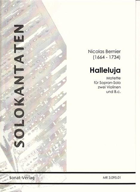 Nicolas Bernier: Alleluja, Noten