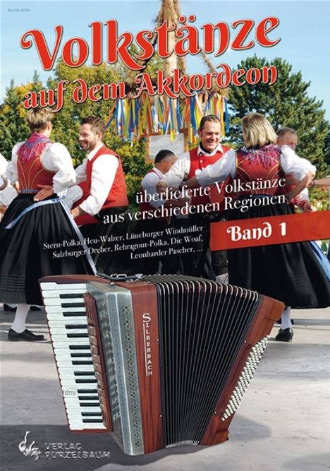 Traditonals: Volkstänze auf dem Akkordeon Band 1 für Akkordeon Solo, Noten