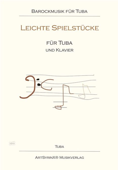 verschiedene: Leichte Spielstücke für Tuba und Klavier, Noten