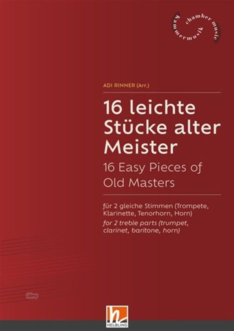 Adi Rinner: 16 leichte Stücke Alter Meister Duett, Noten