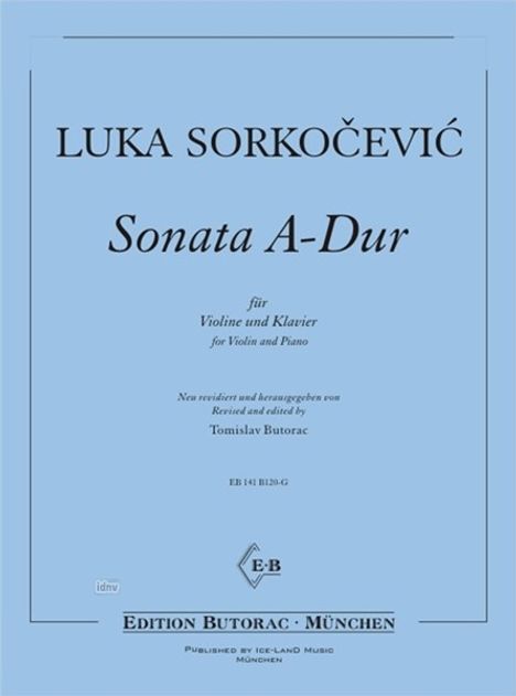 Luka Sorkocevic: Sonata A-Dur, Noten