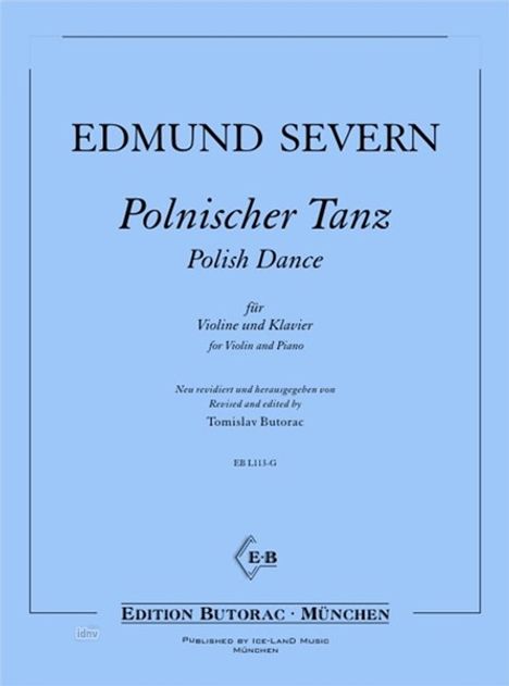 Edmund Severn: Polnischer Tanz, Noten