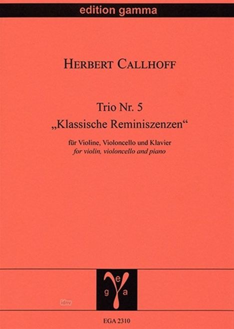 Herbert Callhoff: Trio Nr. 5, Noten