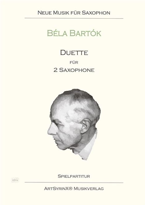 Bela Bartok: 29 Duette für 2 Saxophone, Noten