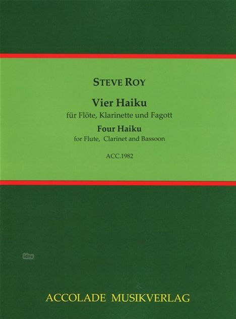 Steve Roy: 4 Haiku, Noten