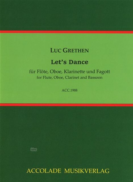 Luc Grethen: Let's Dance (2023), Noten