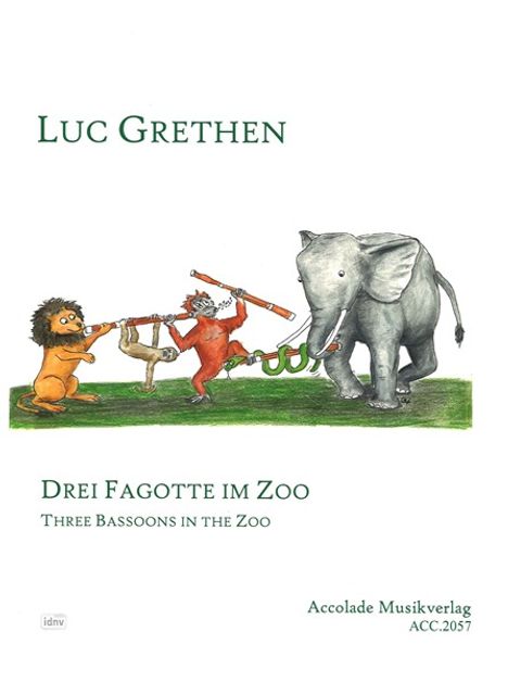 Luc Grethen: Drei Fagotte im Zoo (2024), Noten