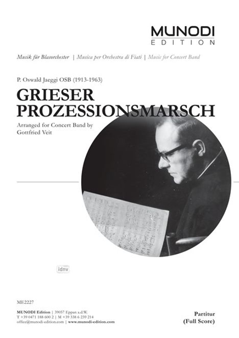 Oswald Jaeggi: Grieser Prozessionsmarsch (2022), Noten