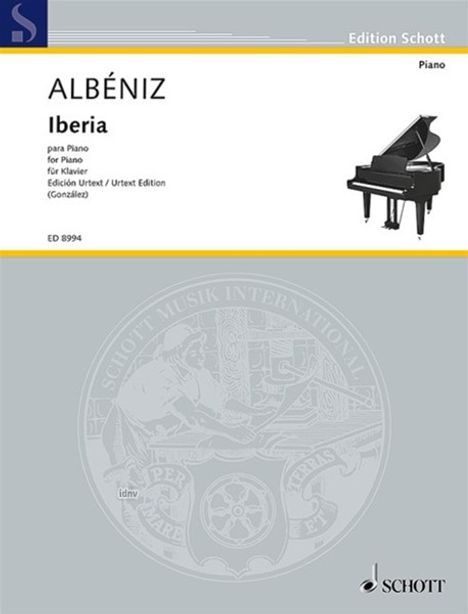 Isaac Albeniz: Iberia, Noten