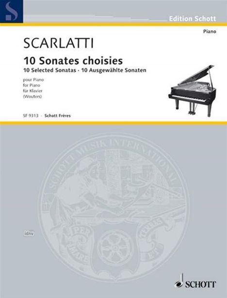 Domenico Scarlatti: 10 Sonates choisies, Noten