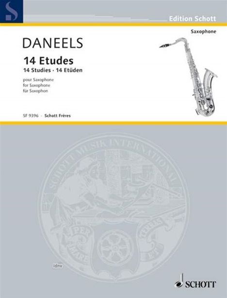 Francois Daneels: 14 Etüden, Noten