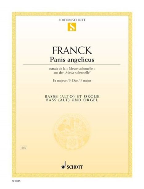 Cesar Franck: Panis Angelicus  F-Dur, Noten