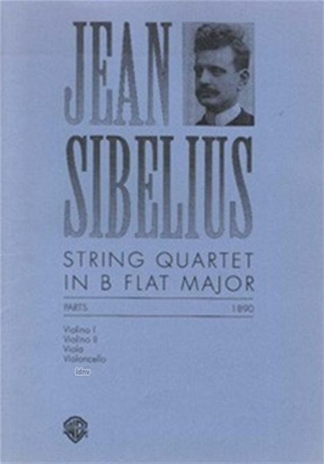 Jean Sibelius: Streichquartett B-Dur op. 4, Noten