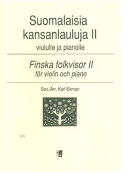 Karl Ekman: Finnish Folk Songs, Noten