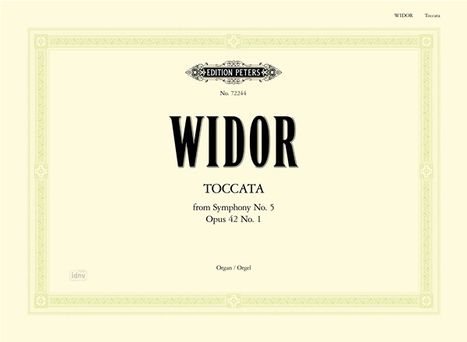 Widor, C: Toccata from Symphony No. 5 for Organ, Buch