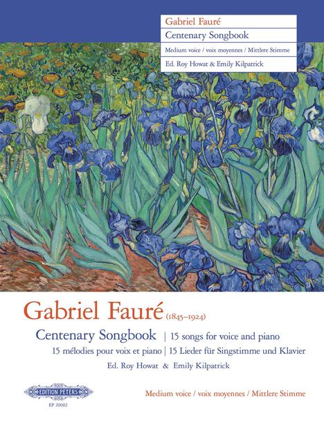 Gabriel Fauré Centenary Songbook (Medium Voice), Buch