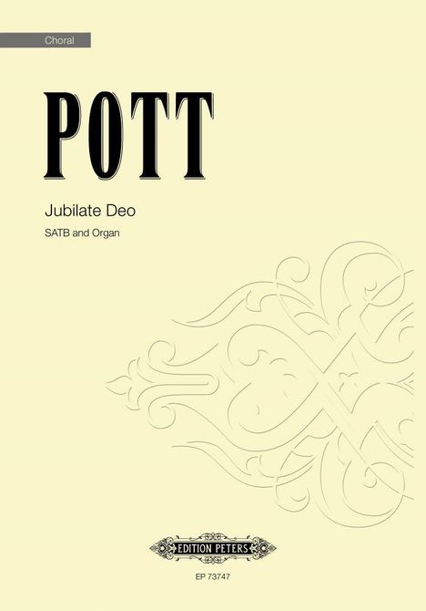Francis Pott: Jubilate Deo, Noten