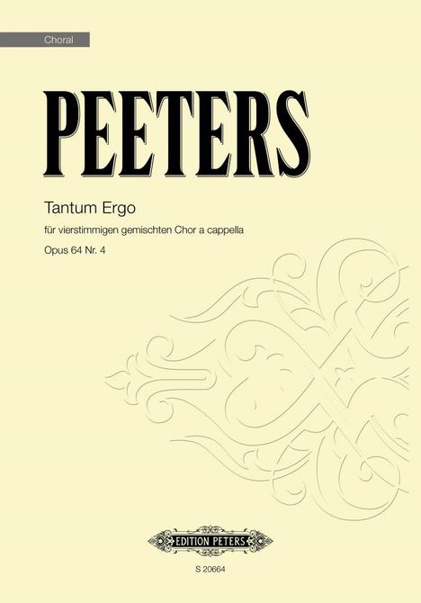 Flor Peeters: Tantum Ergo, Op. 64 No.4, Noten