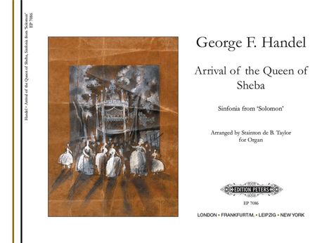 Georg Friedrich Händel: Arrival of the Queen of Sheba (Arranged for Organ), Buch