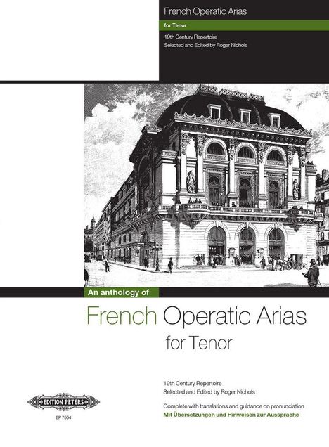 French Operatic Arias for Tenor and Piano, Buch