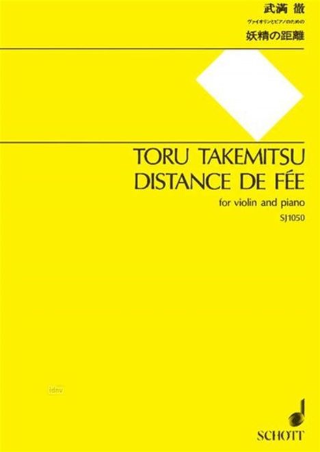 Toru Takemitsu: Distance de Fee, Noten