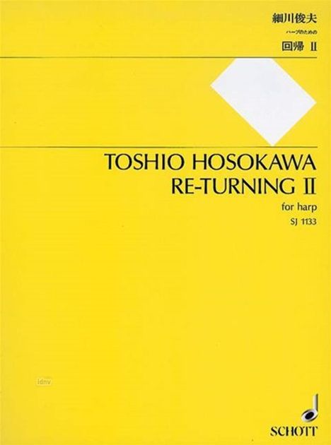 Toshio Hosokawa: Re-Turning II, Noten