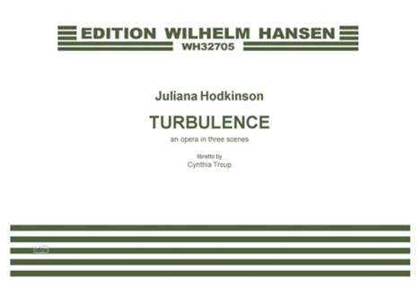 Turbulence - An Opera In Three Scenes (Score), Noten