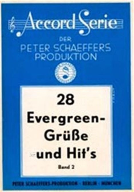 28 Evergreen-Grüße und Hits, B, Noten
