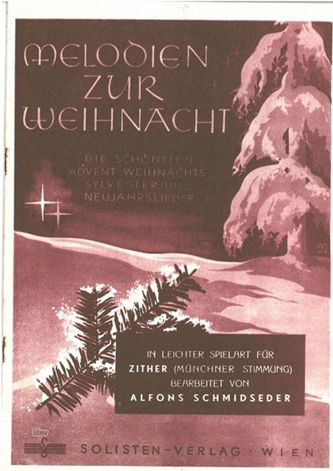 Melodien zur Weihnacht, Noten