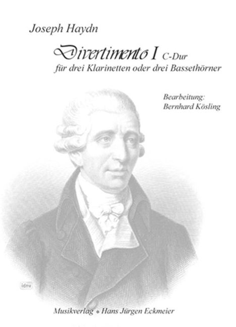 Joseph Haydn: Divertimento I C-Dur für drei, Noten