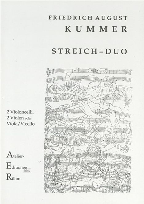 F. A. Kummer: Duo für 2 Violoncelli Nr. 1 C-, Noten