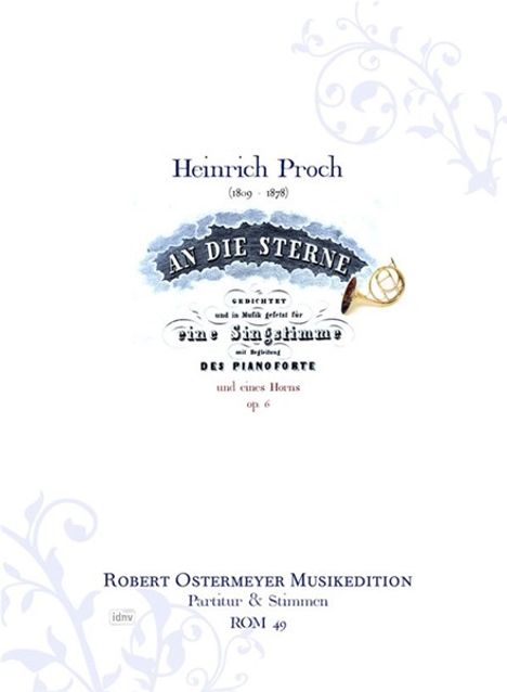 Heinrich Proch: "An die Sterne" op. 6, Noten