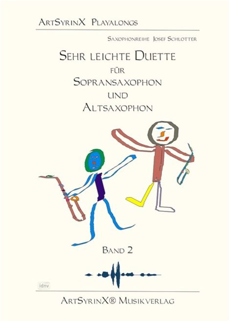 Verschiedene: Sehr leichte Duette für Sopransaxophon und Altsaxophon mit CD, Noten