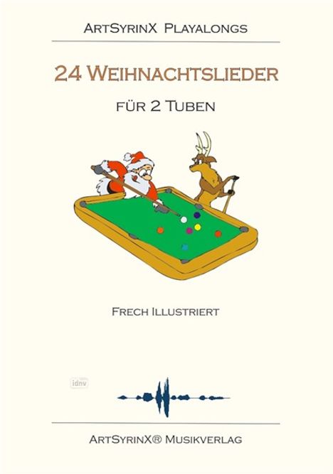 Traditionel: 24 Weihnachtslieder für 2 Tube, Noten