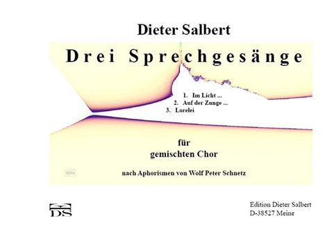 Drei Sprechgesänge, Noten