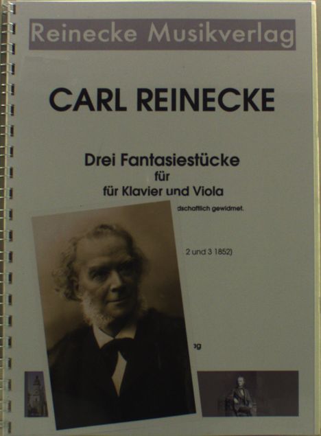 Carl Heinrich Reinecke: Drei Fantasiestücke Für Klavier und Viola op. 43, Noten